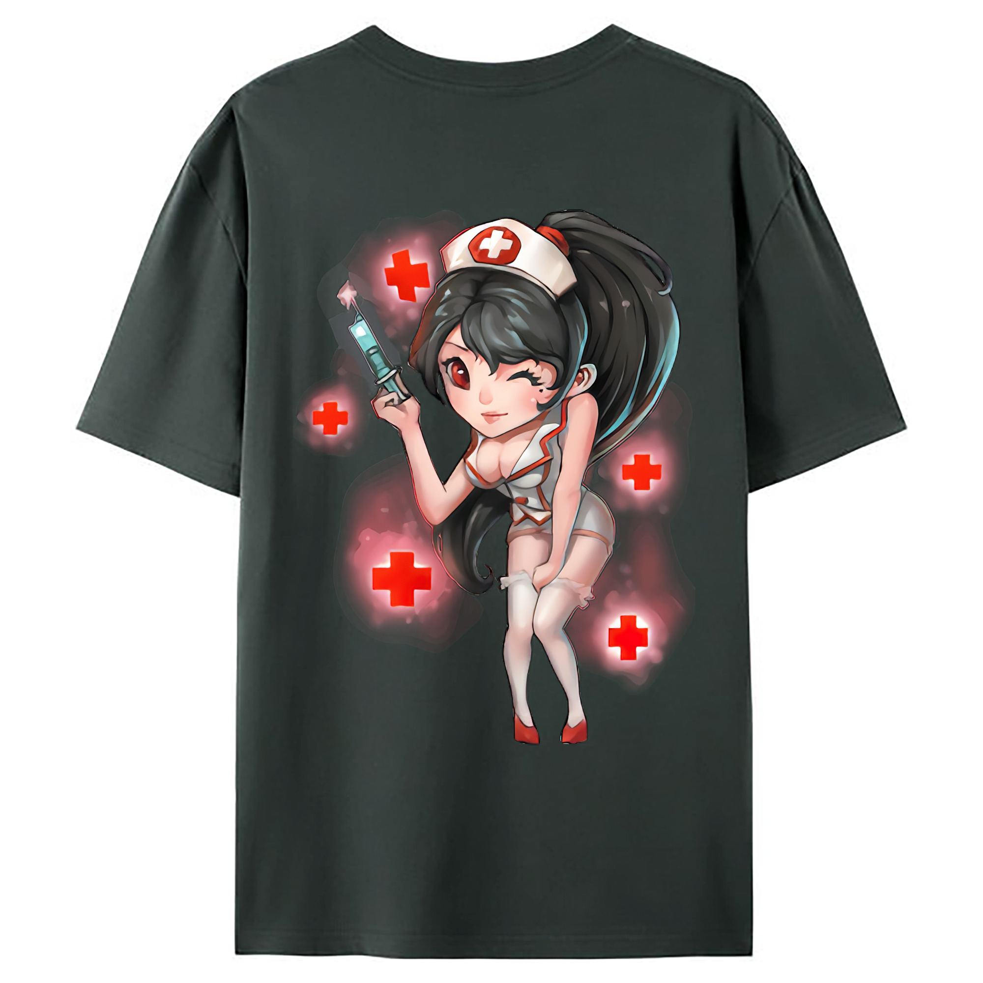 （画像用） リーグ・オブ・レジェンド League of Legends LOL 綿100％ メンズ半袖Tシャツ（バックプリント） 通気性